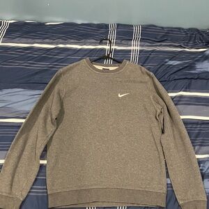 Nike Men's Charcoal Crewneck Sweater